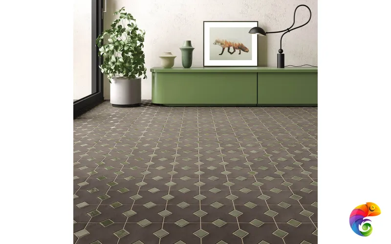 Equipe Керамогранитные вставки Kasbah Taco Verde 3,4х3,4х0,9