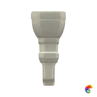 Вставка Ceramiche Grazia Formae Angolo Finale Fidia Diamond Ecru 2,5x10