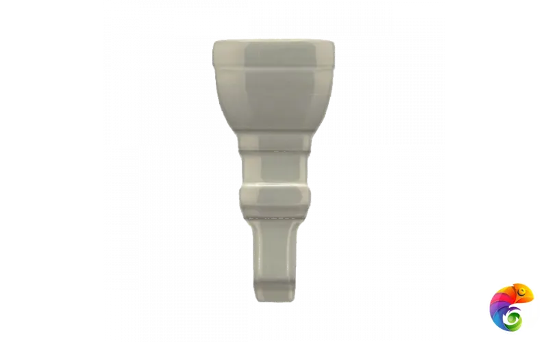 Вставка Ceramiche Grazia Formae Angolo Finale Fidia Diamond Ecru 2,5x10