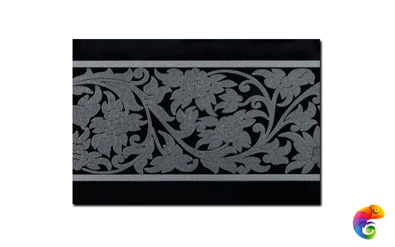 Керамическая плитка Petrachers Gran Gala Listello Mary Nero 21x31,5