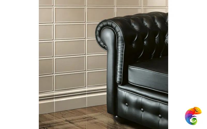 Керамическая плитка Etruria Design Art Deco Vectorframe A Silver Gray 1° Scelta 12,5x25