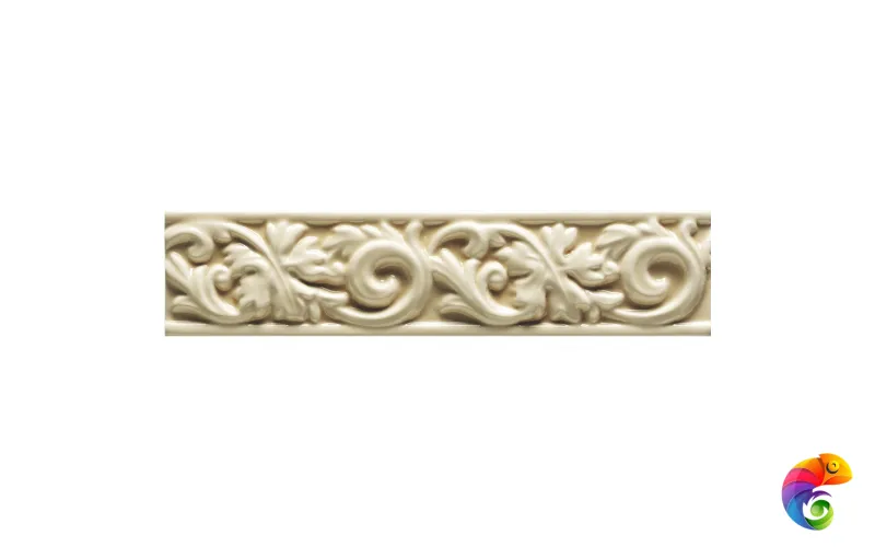 Бордюр Ceramiche Grazia Essenze Voluta Gelsomino 6x26