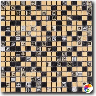 ART NATURA Мозаика из натурального камня 15x15 Equilibrio 008A Plus 300x300