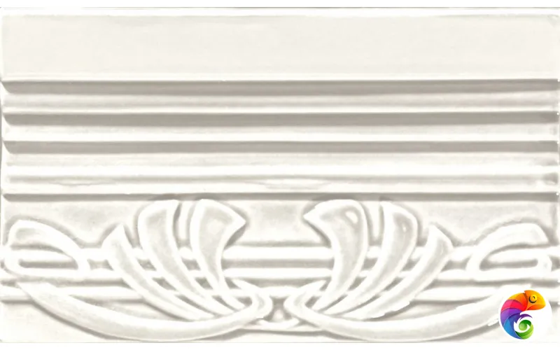 Бордюр Ceramiche Grazia Epoque Terminale Deco Bianco Matt 12x20