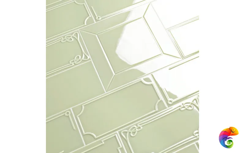 Керамическая плитка Etruria Design Art Deco Vectorframe C Moss Green 1° Scelta 12,5x25