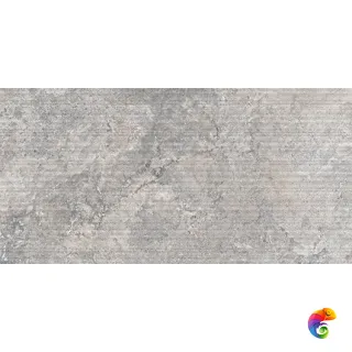 Refin Керамогранит Reliefs Beat Ribbed Grey R 60x120