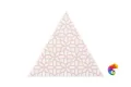 Керамическая плитка Petracers Triangolo Gipsy Rosa Su Bianco 17x17