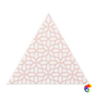 Керамическая плитка Petracers Triangolo Gipsy Rosa Su Bianco 17x17
