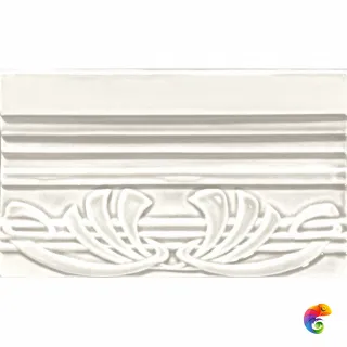 Бордюр Ceramiche Grazia Epoque Terminale Deco Bianco Matt 12x20