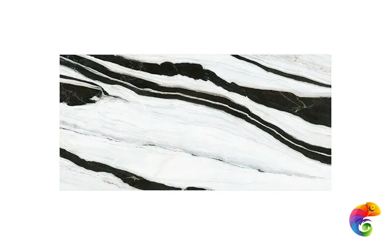 Керамогранит Infinity Marble Panda White Lucido Bookmatch 160x320x6