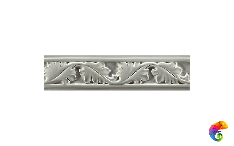 Бордюр Ceramiche Grazia Formae Foliage Diamond Steel 6,5x26