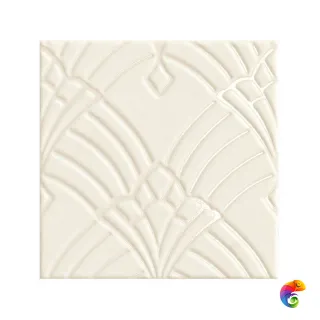 Керамическая плитка Petracers Grand Elegance Rubino Deco Avorio 20X20 Rilievo