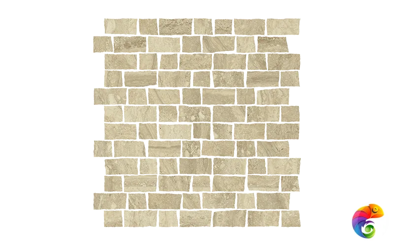 Italon Керамогранитная мозаика Charme Advance Mosaico Raw Travertino 30x30