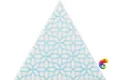 Керамическая плитка Petracers Triangolo Gipsy Azzurro Su Bianco 17x17
