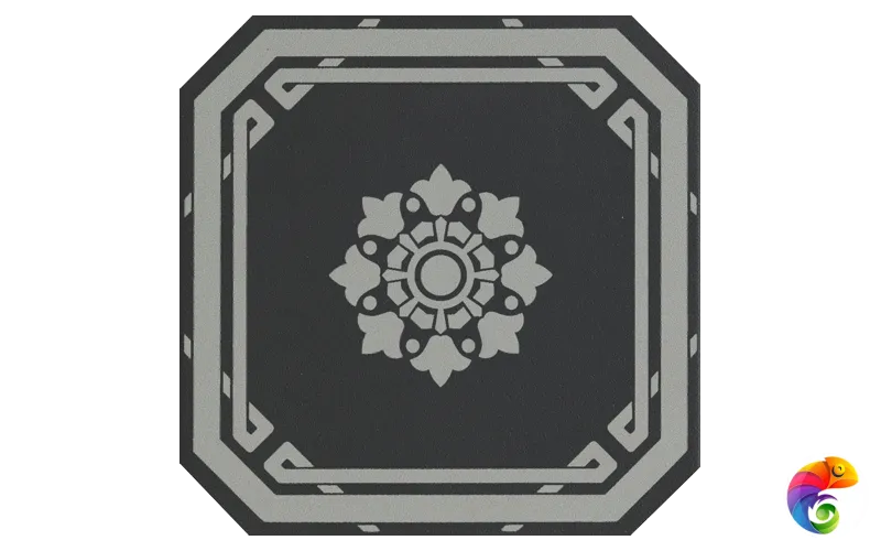 Керамическая плитка Ceramiche Grazia Old England Ottagono Black London 20x20