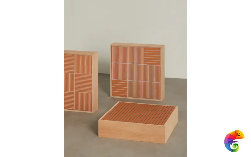 Керамогранит Mutina Fringe Thin Red 12,3x12,3