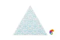 Керамическая плитка Petracers Triangolo Gipsy Azzurro Su Bianco 17x17