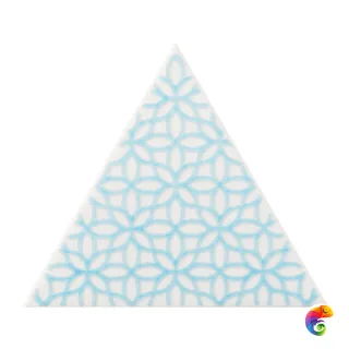 Керамическая плитка Petracers Triangolo Gipsy Azzurro Su Bianco 17x17