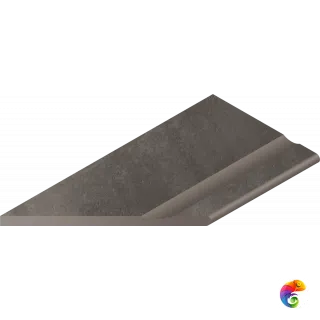 Italon Керамогранитный бортик Millennium X2 Bordo Svasato Round SX Black 30x60 Nat