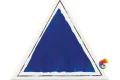 Керамическая плитка Petracers Triangolo Cornice Blu Su Bianco 17x17
