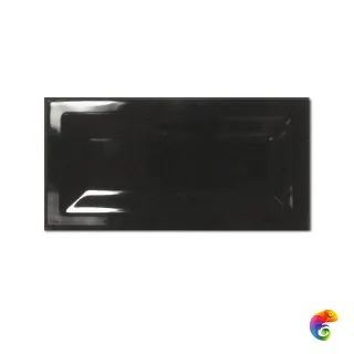 Керамическая плитка Equipe In Metro Black 7,5x15