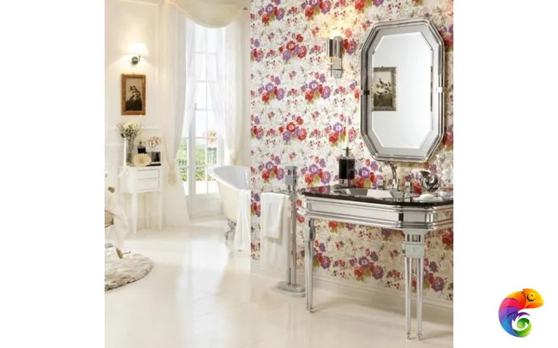 Керамическая плитка Petrachers Primavera Romana Fioritura Oro Su Bianco Luc 65x97,7