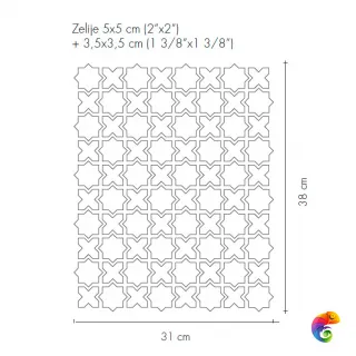 Керамогранит Etruria Design XXS Zelije 5 Su Rete E Fango 31x38