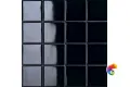 Керамогранит Mutina Din Black Glossy 7,4X7,4 Rete 30,2X30,2