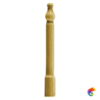 Вставка Ceramiche Grazia Epoque Angolo Zoccolo Diamantato Mustard Craquele 2x20