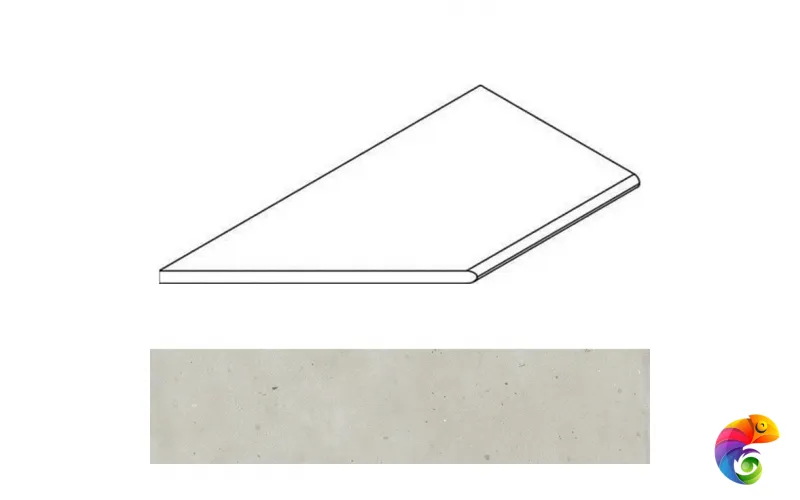 Italon Бордюр из керамогранита Avantgarde Pure Bordo 30x120 Grip Sx