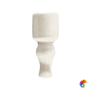 Вставка Ceramiche Grazia Epoque Angolo Finale Bianco Craquele 2x6,5