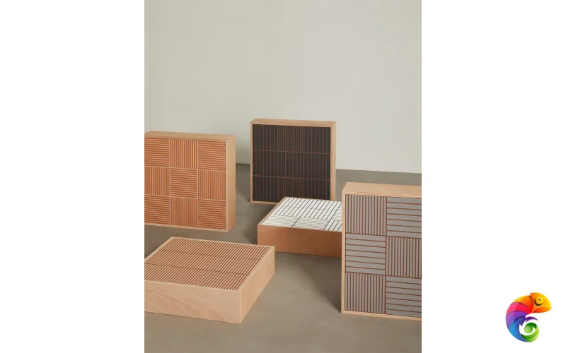 Керамогранит Mutina Fringe Thin Red 12,3x12,3