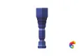 Вставка Ceramiche Grazia Epoque Angolo Terminal Deco Cobalt Craquele 2x12