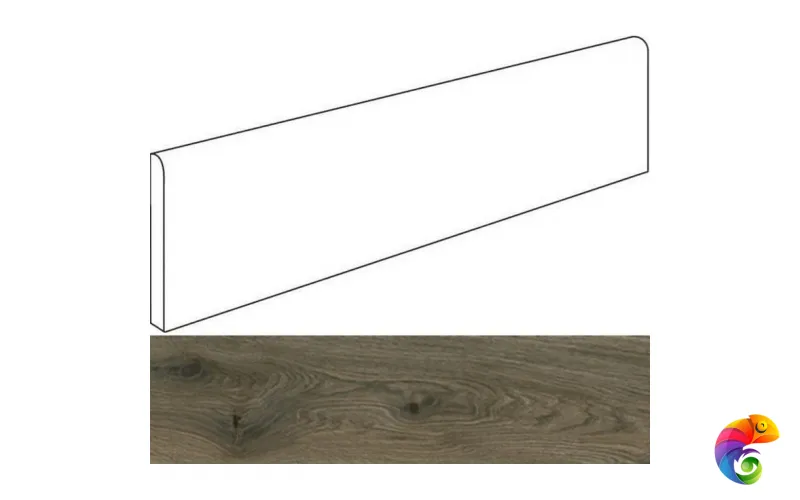 Italon Плинтус из керамогранита Avantgarde Pepper 7,2x80 Battiscopa