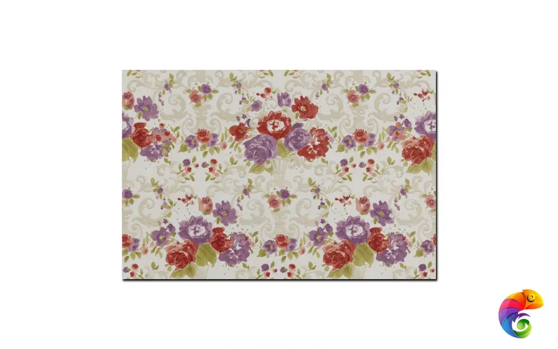 Керамическая плитка Petrachers Primavera Romana Fioritura Oro Su Bianco Luc 65x97,7