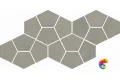 Мозаика Italon  Continuum Iron Mosaico Prism  20,5x41,3
