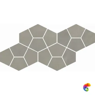 Мозаика Italon  Continuum Iron Mosaico Prism  20,5x41,3