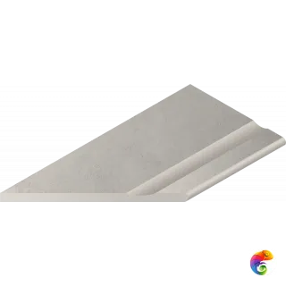 Italon Керамогранитный бортик Millennium X2 Bordo Svasato Round SX Silver 30x60 Nat