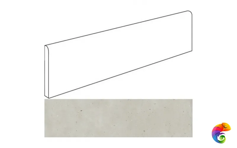 Italon Плинтус из керамогранита Avantgarde Pure 7,2x80 Battiscopa