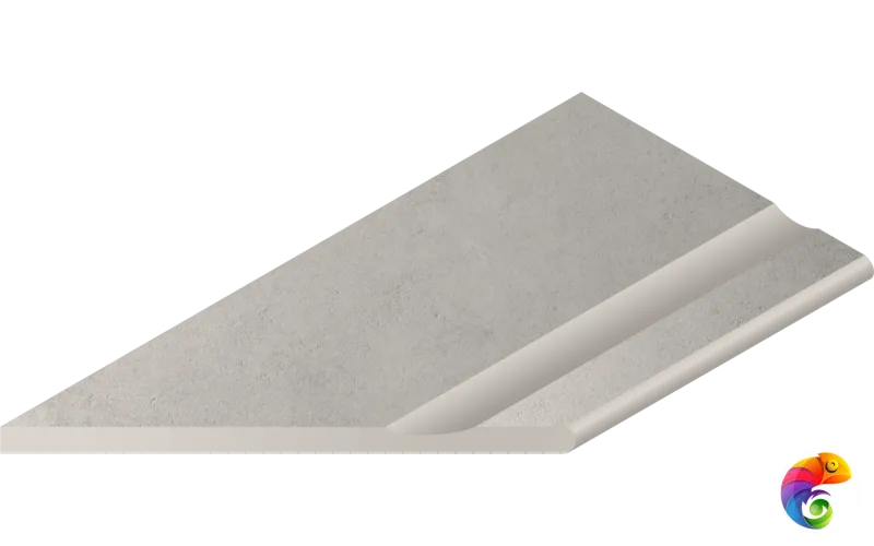 Italon Керамогранитный бортик Millennium X2 Bordo Svasato Round SX Silver 30x60 Nat