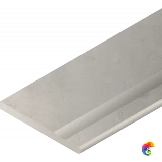 Italon Керамогранитный бортик Millennium X2 Bordo Svasato Round DX Silver 30x60 Nat
