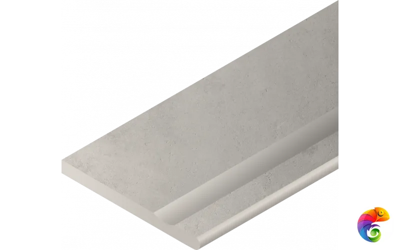 Italon Керамогранитный бортик Millennium X2 Bordo Svasato Round DX Silver 30x60 Nat