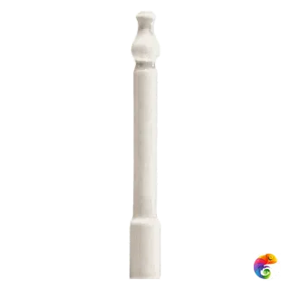 Вставка Ceramiche Grazia Epoque Angolo Zoccolo Bianco Craquele 2x20