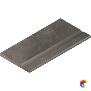 Italon Керамогранитный бортик Millennium X2 Bordo Svasato Round Black 30x60 Nat