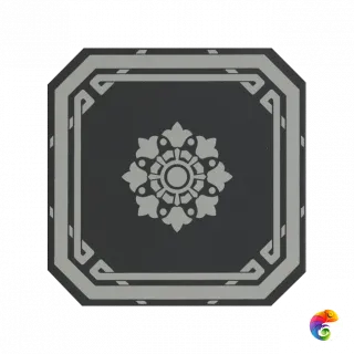 Керамическая плитка Ceramiche Grazia Old England Ottagono Black London 20x20