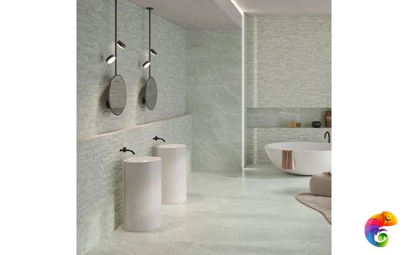 Керамогранит Provenza Salt Stone Decoro Modula Green Emerald Rett 60x120cm 9.5mm