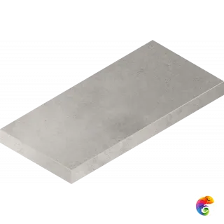 Italon Керамогранитная ступень Millennium X2 Scalino Ang. SX Silver 33x60 Nat