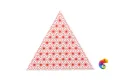 Керамическая плитка Petracers Triangolo Stella Rosso Su Bianco 17x17