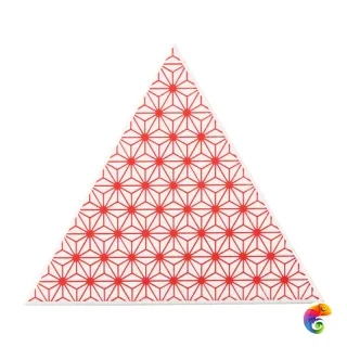 Керамическая плитка Petracers Triangolo Stella Rosso Su Bianco 17x17