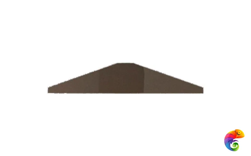 LaDiva Керамическая плитка Trapezio VE Liscia Caffe 4x20 Sat